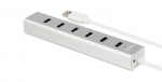HUB 7x USB3.0 ALU. WITH POWER SUPLY; Y-3090