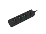 Power strip for UPS 1.5 m black 4XPL