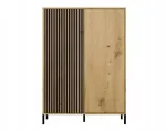 KAMARO 2DD SLIM/GŁ OAK ARTISAN DISPLAY CABINET