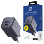 Charger GaN 33W QC4+ PPS AFC FCP SCP black