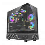 DarkFlash DS950 computer case (black) + 6 fans