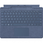 Microsoft Surface Pro Keyboard with Pen Storage (Blue, DE Layout, for Surface Pro (11th Edition)/10 for Business/9/8)