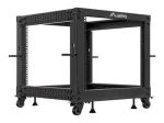 LANBERG avatud riiuliplaat 19 9U 600x600-1100 reguleeritav