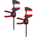 Bessey one-hand clamp with rotating handle S, EZ360S-11SET (black/red, 2 pieces, 110/40)