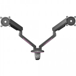 ONE FOR ALL Universal Gaming Dual Monitor Arm (DM8210), Monitor Mount Grey, RGB