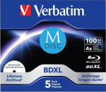 Verbatim BD-R disc M-100 GB Blu-ray blanks (4-fold, 5 Units)