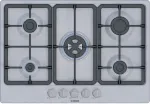 Bosch Serie 4 PGQ7B5K90 pliidiplaat Roostevaba teras Sisseehitatud 75 cm Gaas 5 tsoon(i)