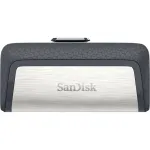 Sandisk Ultra Dual Drive USB Type-C USB-m&auml;lupulk 32 GB USB Type-A / USB Type-C 3.2 Gen 1 (3.1 Gen 1) must, h&otilde;bedane