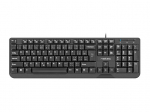 NATEC klaviatuur Trout Slim USB, CZ/SK paigutus, must