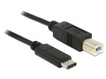 DeLOCK Delock USB 2.0 - Type B - Type C - 1m - Black