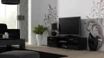 Cama TV-alus SOHO 140 must/must l&auml;ikega