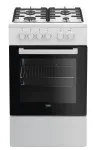 Beko FSS52020DW cooker Freestanding cooker Gas White A