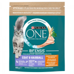 PURINA One Bifensis Coat & Hairball Chicken - kuiv kassitoit - 800 g