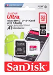 Sandisk SDSQUAR-032G-GN6MN m&auml;lukaart 32 GB MicroSDHC klass 10 UHS-I