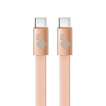Cable USB C - USB C 1m flat peach