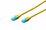 Patch cord U/UTP kat.5e PVC 5m yellow