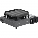 Campingaz Camp'Bistro 3 gas stove with grill plate, silver/grey, 2.2kW single burner stove, model 2025