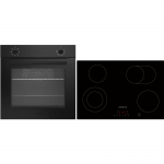 Respekta ASET121M7700 Built-in Oven and Hob Set Black