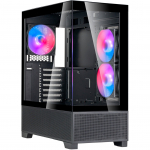 Silverstone Technology Lucid 05 (black, 270&deg; panoramic glass design)