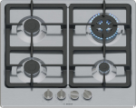 Bosch Serie 4 PGH6B5K90 pliidiplaat Roostevaba teras Sisseehitatud 60 cm Gaas 4 tsoon(i)