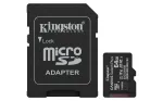 Kingston Technology 64GB microSDXC Canvas Select Plus Gen3 100MB/s A1 m&auml;lukaart + adapter