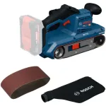 Bosch Powertools cordless belt sander GBS18V-75 Professional solo, 18 volts (blue/black, without battery and charger, in L-BOXX)
