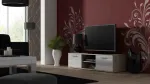 Cama TV-alus SOHO 140 Sonoma tamm/valge l&auml;ikega