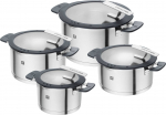 ZWILLING SIMPLIFY 66870-004-0 Pottide komplekt Roostevaba teras 4 tk H&otilde;bedane must