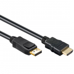 Allteq CC-DP-HDMI-6 videokaabli adapter DisplayPort HDMI Type A (standardne) sinine