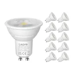 LEPRO 200084-DW-EU-10 GU10 Dimmable LED Bulb, 4.5W, 345 lm, 6500K, 38&deg;, 10 pcs.