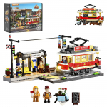 Lumibricks Historic Tram and Train Station, Construction Toy