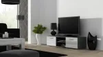 Cama TV-alus SOHO 140 hall/valge l&auml;ikega