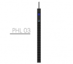 Listwa zasilająca rack pdu 19" 10a 16x iec c13 3m iec c14 miernik pionowa czarna