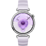 Huawei Watch GT 6 41mm (Konsu-B19FC), smartwatch silver, purple fluoroelastomer strap