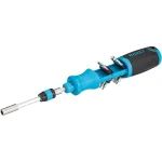 Hazet Bit ratchet screwdriver 811R-4 (blue/black, with integrated magazine)