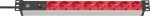 Brennenstuhl Alu Line 8-way 19 "2m H05VVF 3G1,0