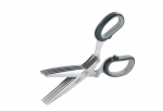 GEFU 12660 k&ouml;&ouml;gik&auml;&auml;rid 191 mm mustad, roostevaba teras, &uuml;rtidega