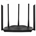 Tenda TX12 PRO traadita ruuter Kiire Ethernet kahesageduslik (2,4 GHz / 5 GHz) must