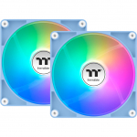 Thermaltake CT140 Reverse ARGB Sync PC Cooling Fan Hydrangea Blue (light blue, pack of 2, reverse, 140 mm)