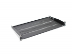 Shelf for 450mm 19 "483x250mm 1U black racks with adjustable and support