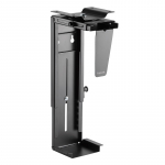 Adjustable desk/wall holder for a computer