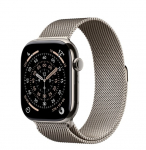 Apple Watch Series 11&nbsp;GPS + Cellular 42mm&nbsp;Natural Titanium Case with Natural Milanese Loop