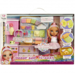 MGA Entertainment Rainbow High Little - Dessert Shop with Kandy Playset, Toy Figure