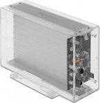 DeLOCK 42624 storage drive enclosure 2.5/3.5" HDD/SSD enclosure Transparent, Drive cases