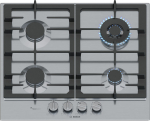 Bosch Serie 6 PCH6A5I90 pliidiplaat Roostevaba teras Sisseehitatud 60 cm Gaas 4 tsoon(i)