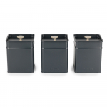 Salter BW124591EU7 Marino 3-Piece Canister Set
