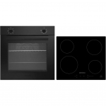 Respekta ASET121M4295I Built-in Oven and Hob Set Black