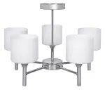 Klassikaline l&uuml;htriga ripp-laelamp Activejet MIRA Chrome 5xE27 elutuppa
