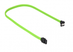 Sharkoon SATA III Kabel kątowy zielony - 30 cm