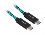 Sharkoon USB 3.1 A-C black / blue 1.0m - Aluminum + Braid